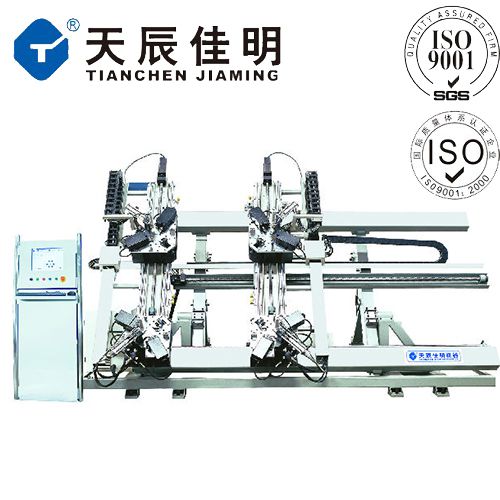 立式四頭數(shù)控組角機LM4-CNC-100x1800x3000 斷橋鋁合金門窗加工設(shè)備
